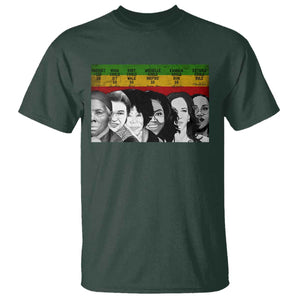 Black Pride T Shirt Harriet Led Rosa Could Sit Ruby Could Walk Michelle Could Inspire Kamala Could Run Ketanji Could Rule TS10 Dark Forest Green Print Your Wear