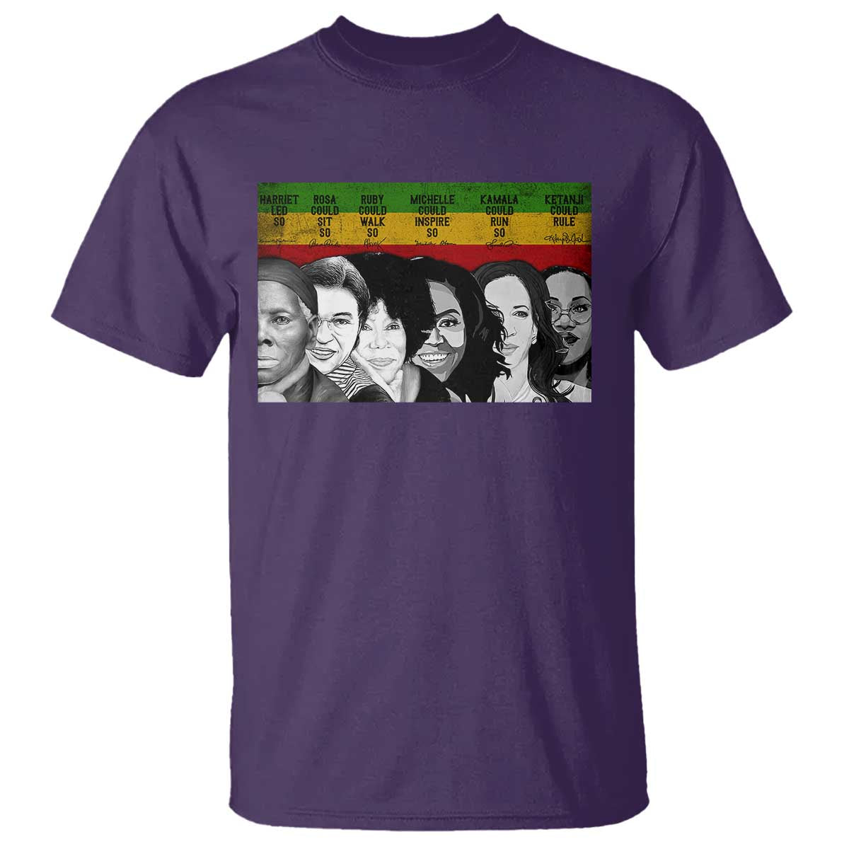 Black Pride T Shirt Harriet Led Rosa Could Sit Ruby Could Walk Michelle Could Inspire Kamala Could Run Ketanji Could Rule TS10 Purple Print Your Wear