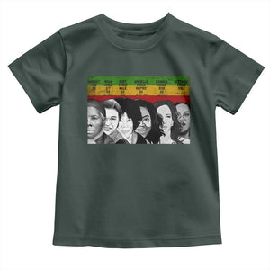 Black Pride Toddler T Shirt Harriet Led Rosa Could Sit Ruby Could Walk Michelle Could Inspire Kamala Could Run Ketanji Could Rule TS10 Dark Forest Green Print Your Wear