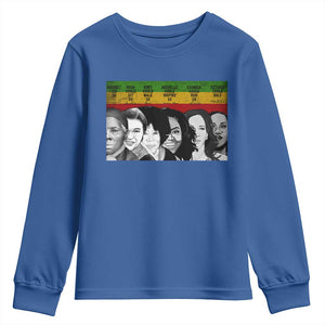 Black Pride Youth Sweatshirt Harriet Led Rosa Could Sit Ruby Could Walk Michelle Could Inspire Kamala Could Run Ketanji Could Rule TS10 Royal Blue Print Your Wear