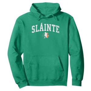 St Patricks Day Hoodie Retro Slainte Shamrock Lucky Irish Day Gift TS10 Irish Green Print Your Wear