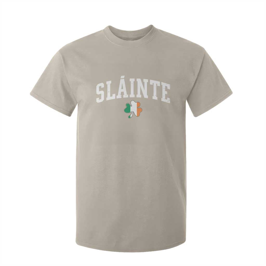 St Patricks Day T Shirt For Kid Retro Slainte Shamrock Lucky Irish Day Gift TS10 Sand Print Your Wear
