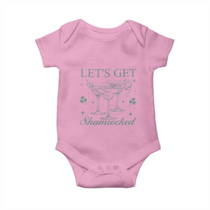 Lets Get Shamrocked St Patricks Day Baby Onesie TS10 Light Pink Print Your Wear