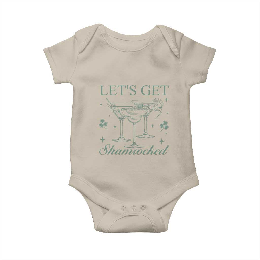 Lets Get Shamrocked St Patricks Day Baby Onesie TS10 Sand Print Your Wear