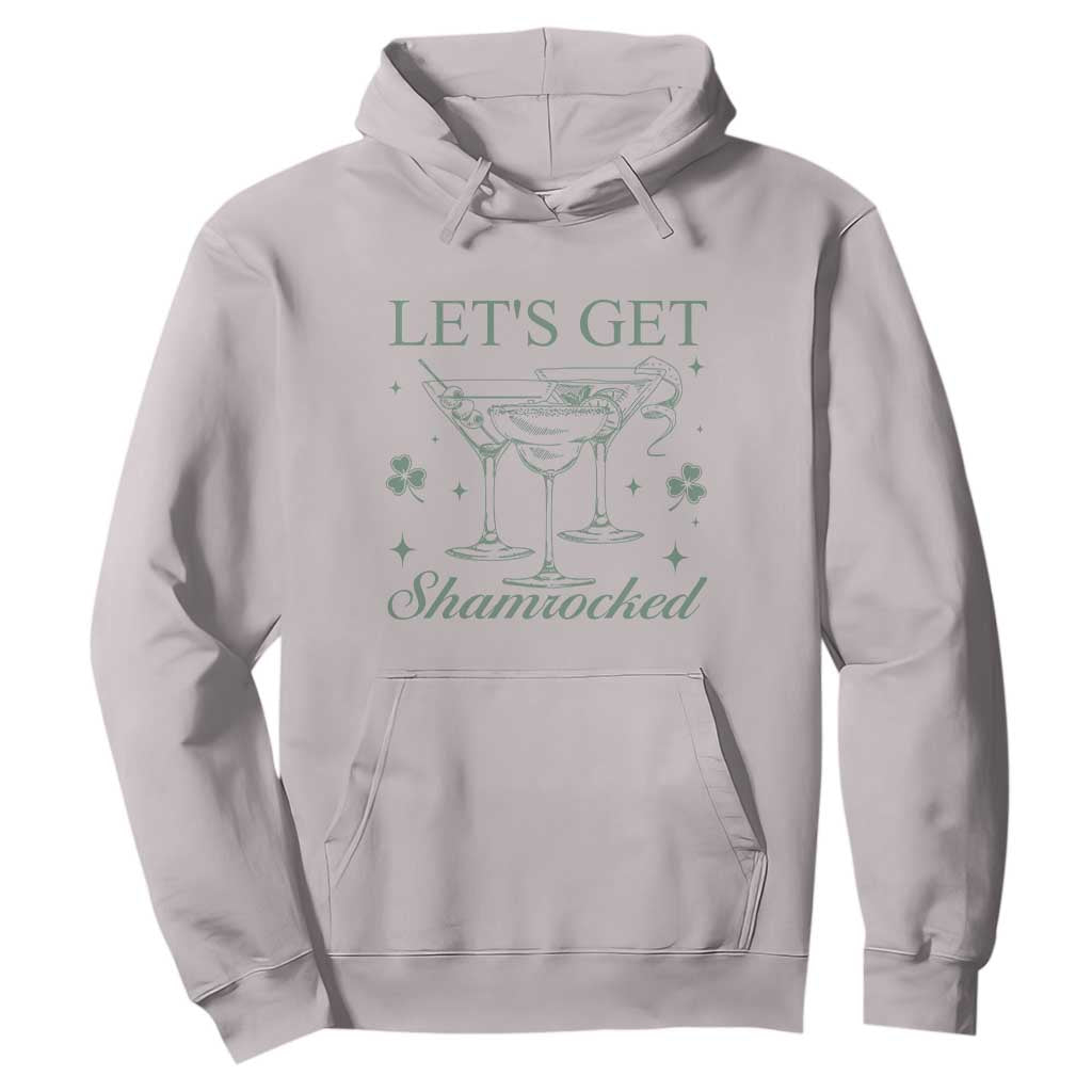 Lets Get Shamrocked St Patricks Day Hoodie TS10 Ice Gray Print Your Wear