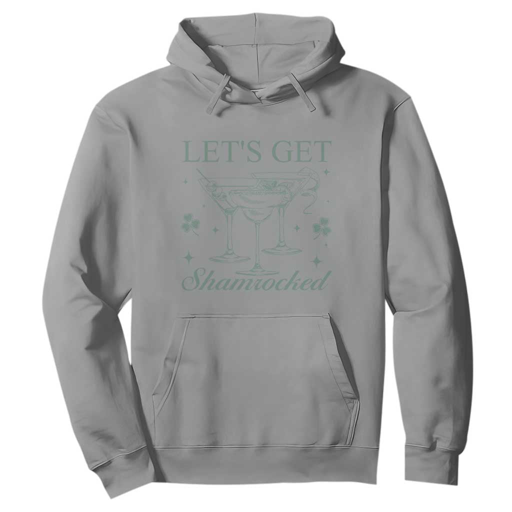 Lets Get Shamrocked St Patricks Day Hoodie TS10 Sport Gray Print Your Wear