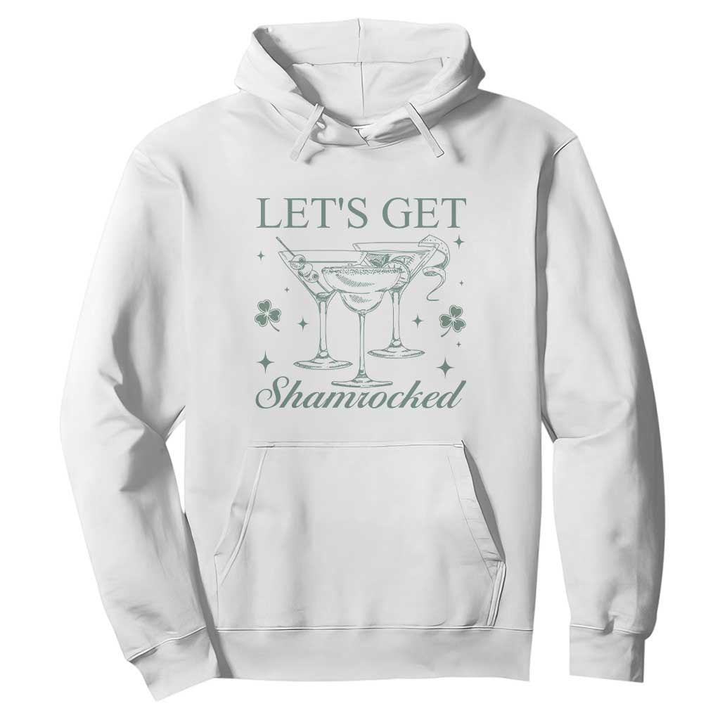 Lets Get Shamrocked St Patricks Day Hoodie TS10 White Print Your Wear