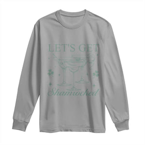 Lets Get Shamrocked St Patricks Day Long Sleeve Shirt TS10 Sport Gray Print Your Wear