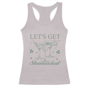 Lets Get Shamrocked St Patricks Day Racerback Tank Top TS10 Ice Gray Print Your Wear