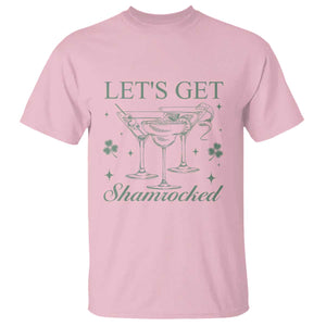 Lets Get Shamrocked St Patricks Day T Shirt TS10 Light Pink Print Your Wear