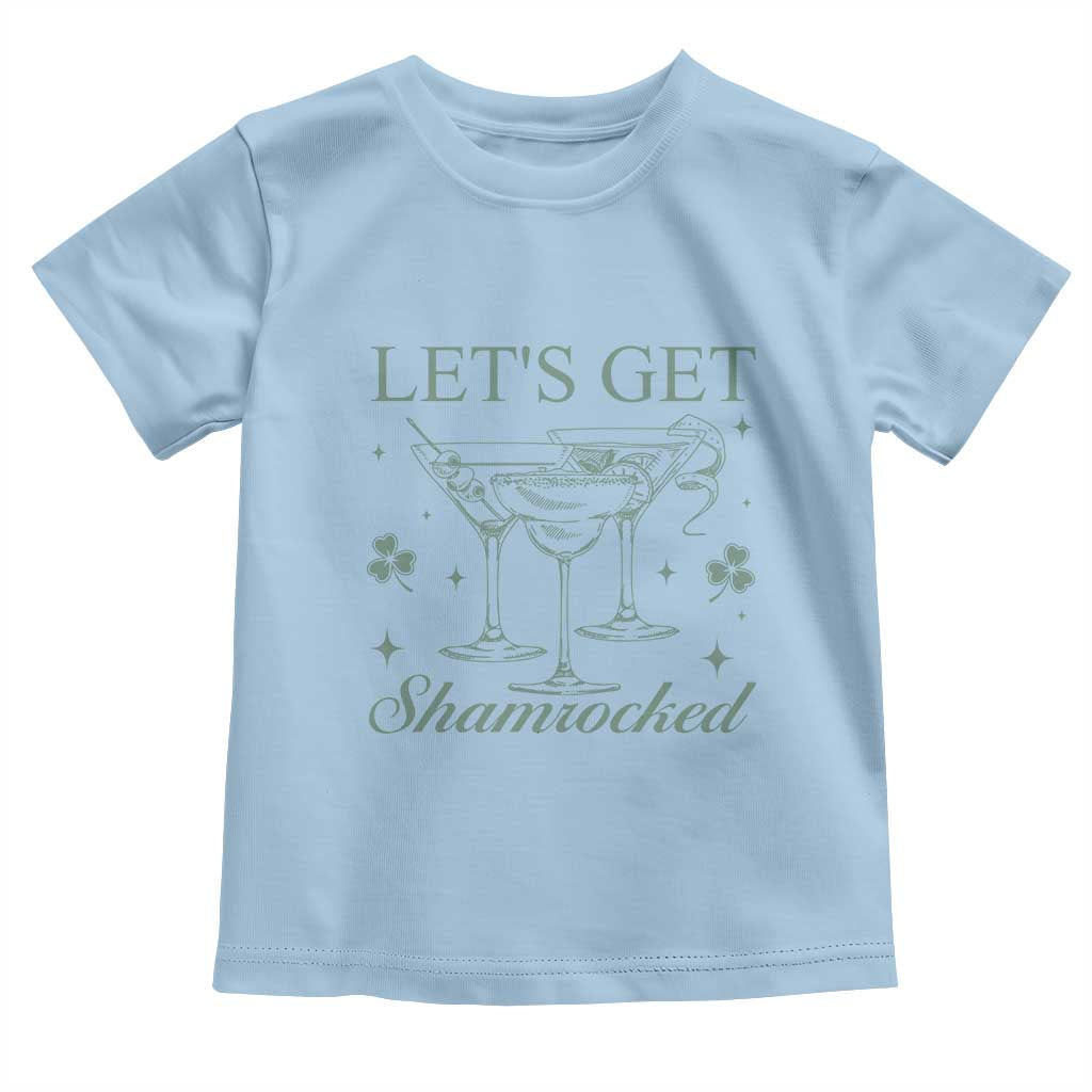 Lets Get Shamrocked St Patricks Day Toddler T Shirt TS10 Light Blue Print Your Wear