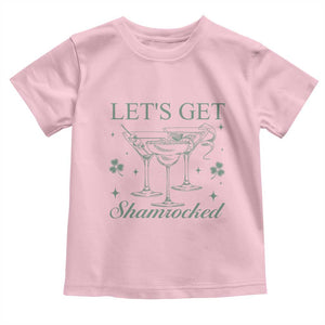 Lets Get Shamrocked St Patricks Day Toddler T Shirt TS10 Light Pink Print Your Wear