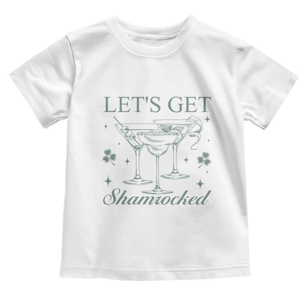 Lets Get Shamrocked St Patricks Day Toddler T Shirt TS10 White Print Your Wear