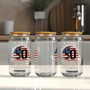 Funny 50th Birthday Glass Can Vintage US Flag Built 50 Years Ago Parts Original TS10 Print Your Wear