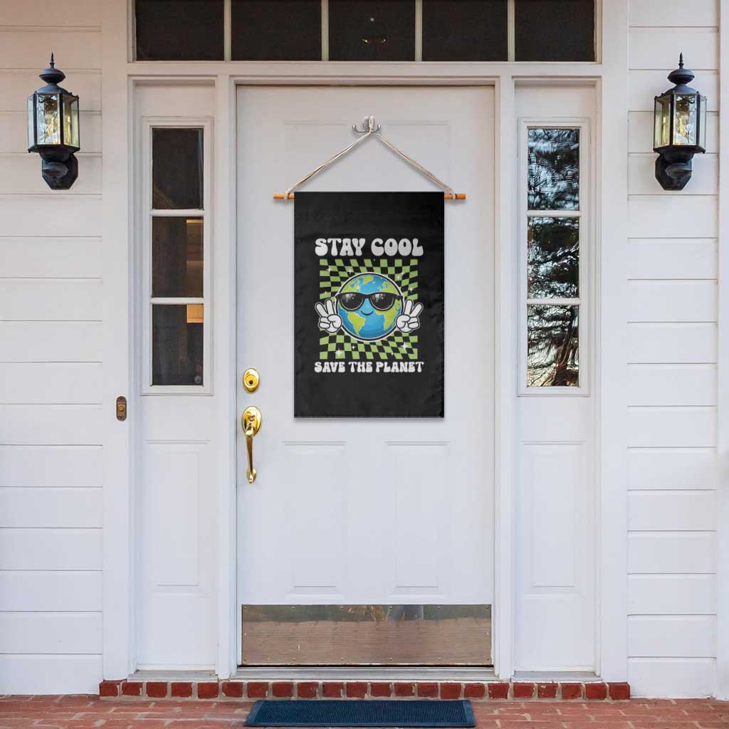 Groovy Earth Day Save The Planet Garden Flag TS10 Print Your Wear
