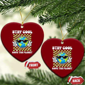 Groovy Earth Day Save The Planet Ceramic Ornament TS10 Print Your Wear