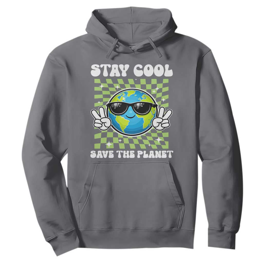 Groovy Earth Day Save The Planet Hoodie TS10 Charcoal Print Your Wear
