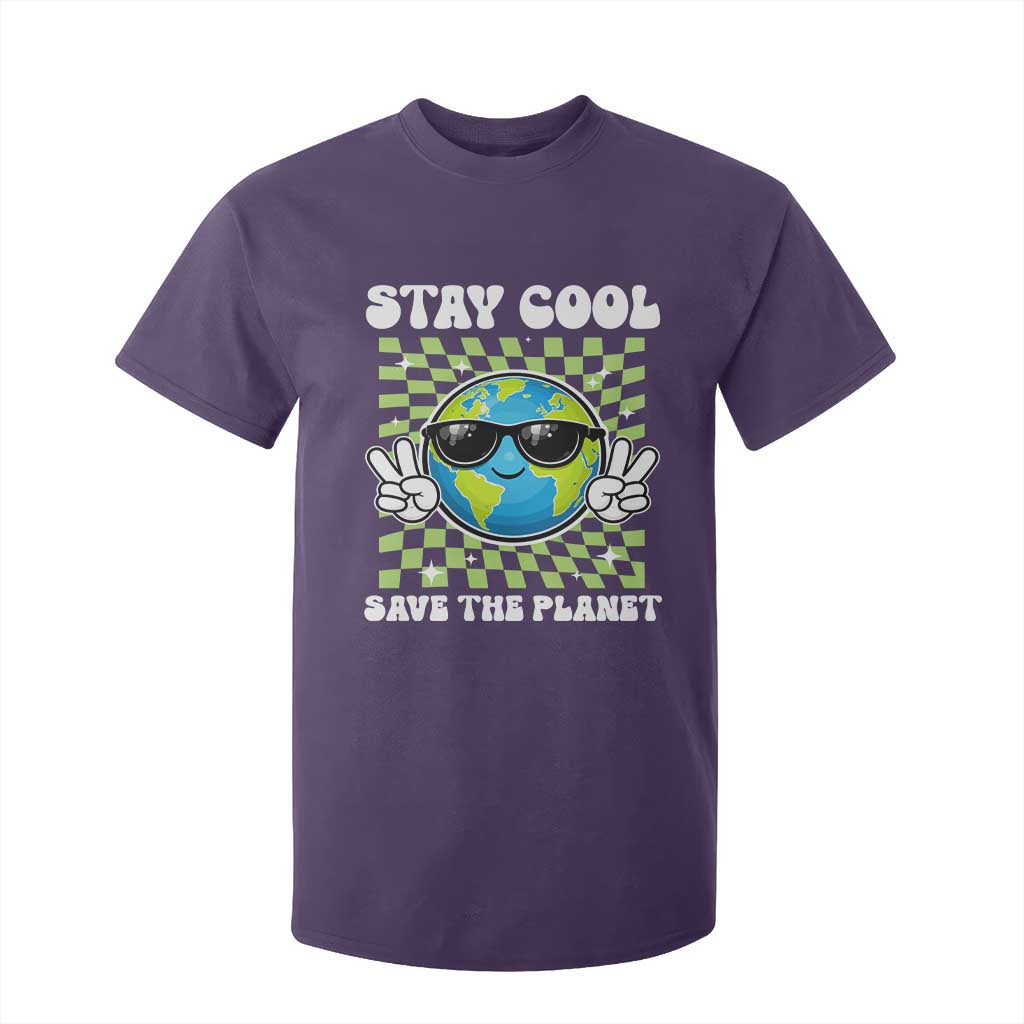Groovy Earth Day Save The Planet T Shirt For Kid TS10 Purple Print Your Wear