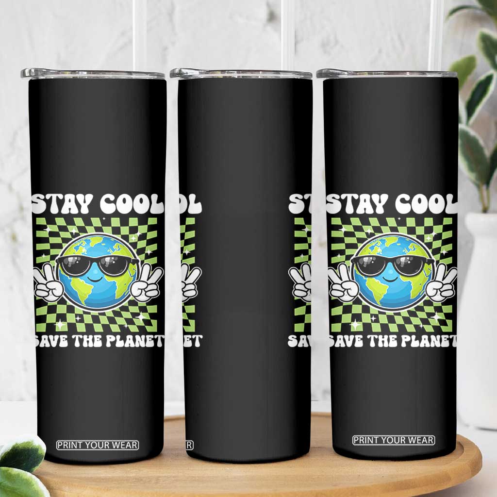 Groovy Earth Day Save The Planet Skinny Tumbler TS10 Print Your Wear