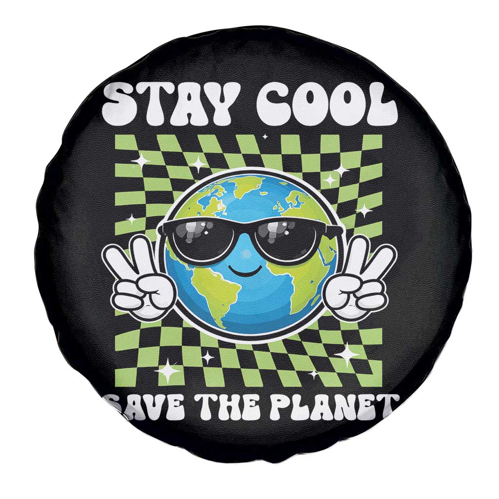 Groovy Earth Day Save The Planet Spare Tire Cover TS10 Print Your Wear