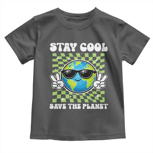 Groovy Earth Day Save The Planet Toddler T Shirt TS10 Dark Heather Print Your Wear
