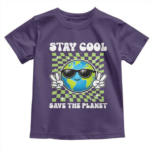 Groovy Earth Day Save The Planet Toddler T Shirt TS10 Purple Print Your Wear