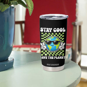 Groovy Earth Day Save The Planet Tumbler Cup TS10 Print Your Wear