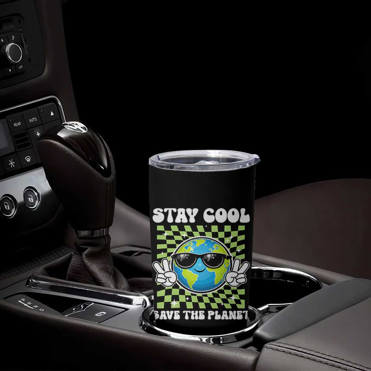 Groovy Earth Day Save The Planet Tumbler Cup TS10 Print Your Wear