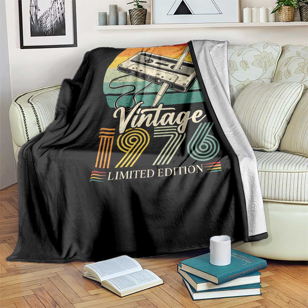 Vintage 1976 Throw Blanket 50th Birthday Turning 50 Year Old Gifts TS10 Print Your Wear