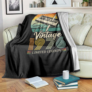 Vintage 1976 Throw Blanket 50th Birthday Turning 50 Year Old Gifts TS10 Print Your Wear