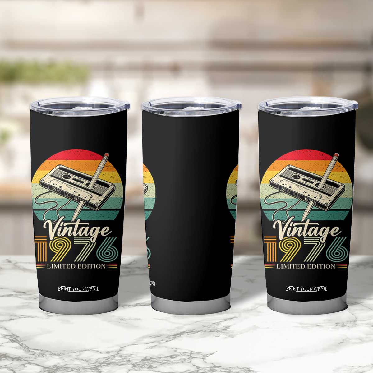 Vintage 1976 Tumbler Cup 50th Birthday Turning 50 Year Old Gifts TS10 Print Your Wear