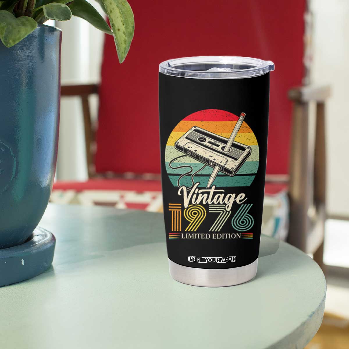 Vintage 1976 Tumbler Cup 50th Birthday Turning 50 Year Old Gifts TS10 Print Your Wear