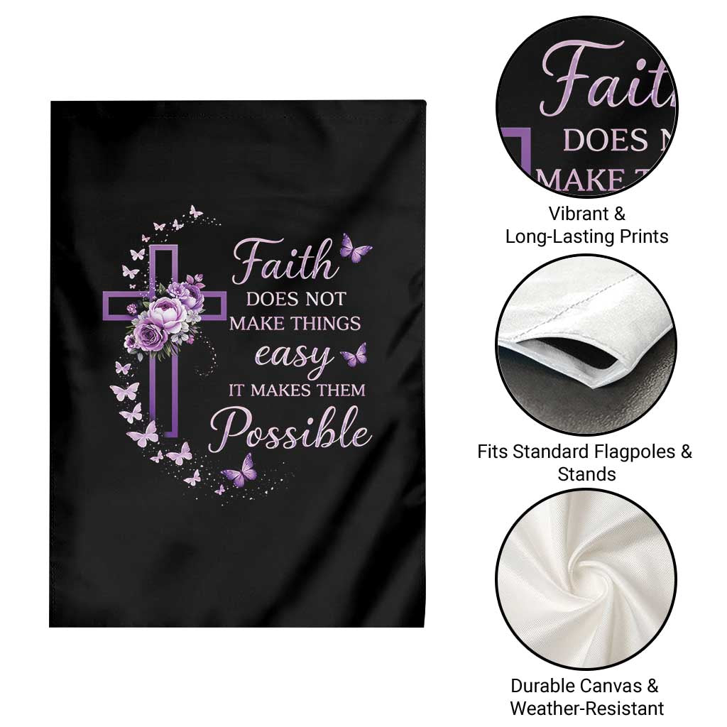 Christian Jesus Garden Flag Vintage Bible Verse Printed Faith Blessed Inspirational Girl TS10 Print Your Wear