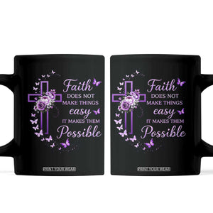 Christian Jesus Coffee Mug Vintage Bible Verse Printed Faith Blessed Inspirational Girl TS10 Black Print Your Wear