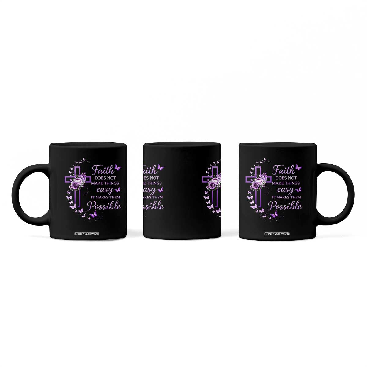 Christian Jesus Coffee Mug Vintage Bible Verse Printed Faith Blessed Inspirational Girl TS10 Print Your Wear