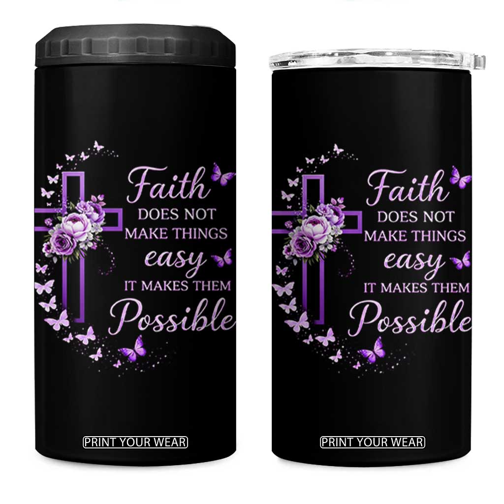 Christian Jesus 4 in 1 Can Cooler Tumbler Vintage Bible Verse Printed Faith Blessed Inspirational Girl TS10 One Size: 16 oz Black Print Your Wear