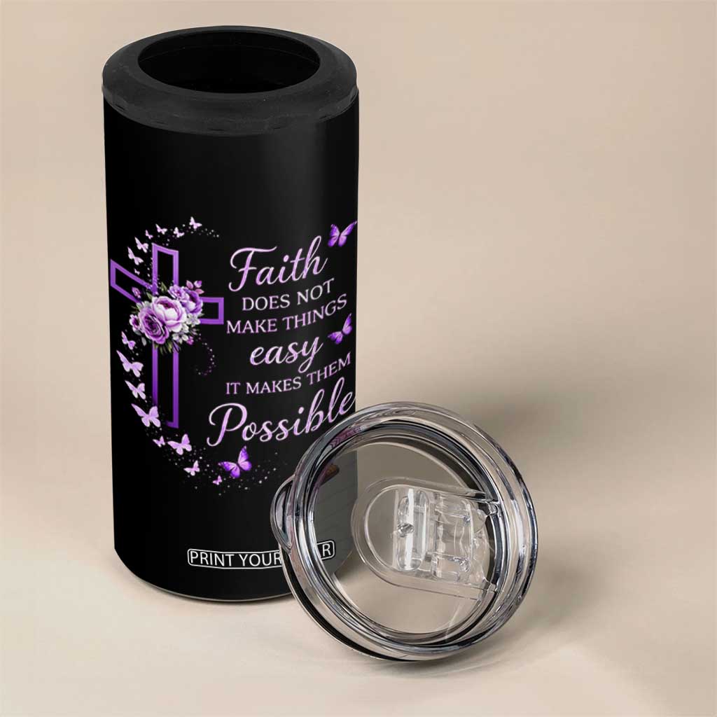 Christian Jesus 4 in 1 Can Cooler Tumbler Vintage Bible Verse Printed Faith Blessed Inspirational Girl TS10 Print Your Wear