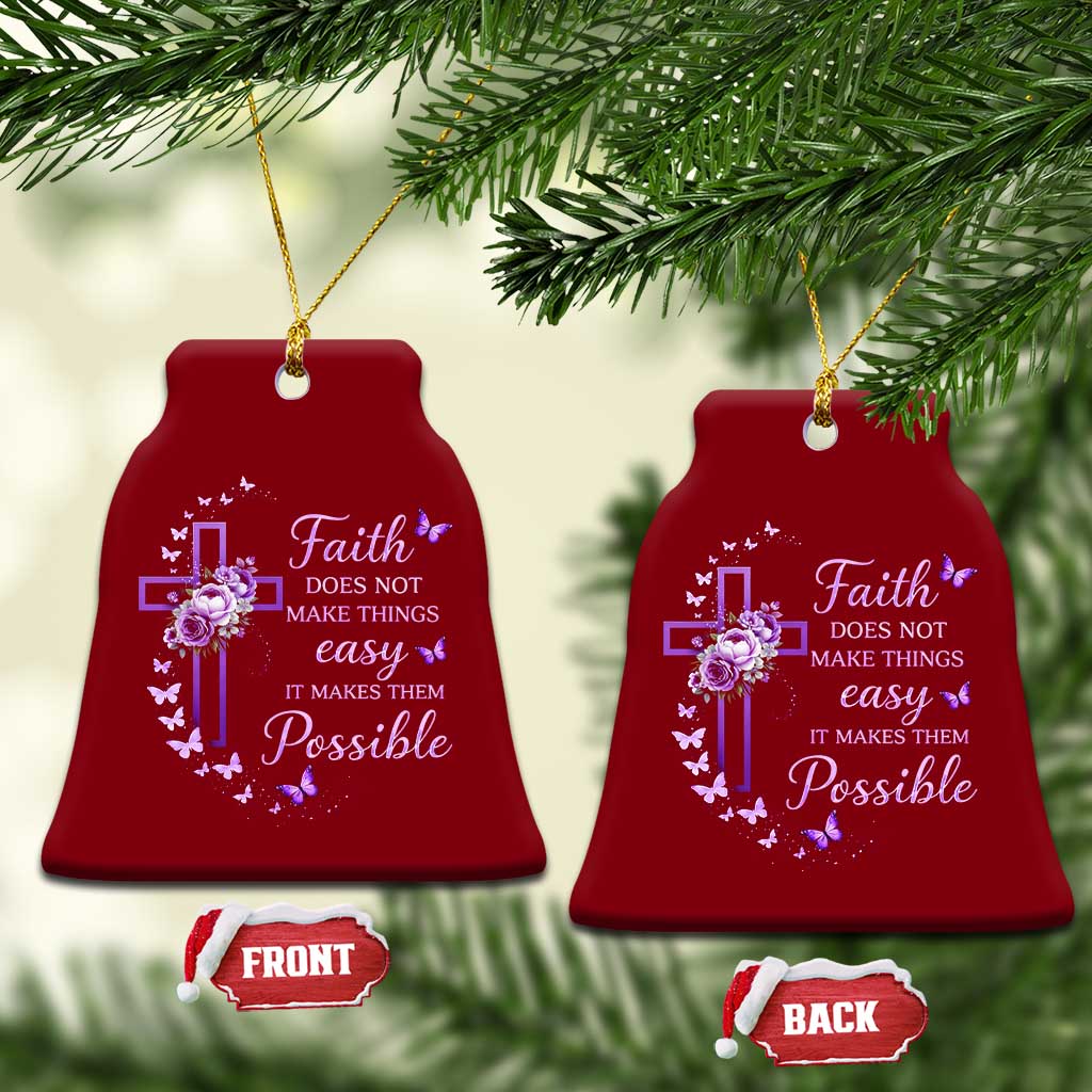 Christian Jesus Ceramic Ornament Vintage Bible Verse Printed Faith Blessed Inspirational Girl TS10 Print Your Wear
