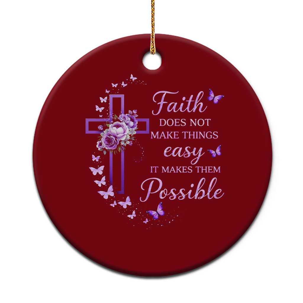 Christian Jesus Ceramic Ornament Vintage Bible Verse Printed Faith Blessed Inspirational Girl TS10 1pc Red Print Your Wear