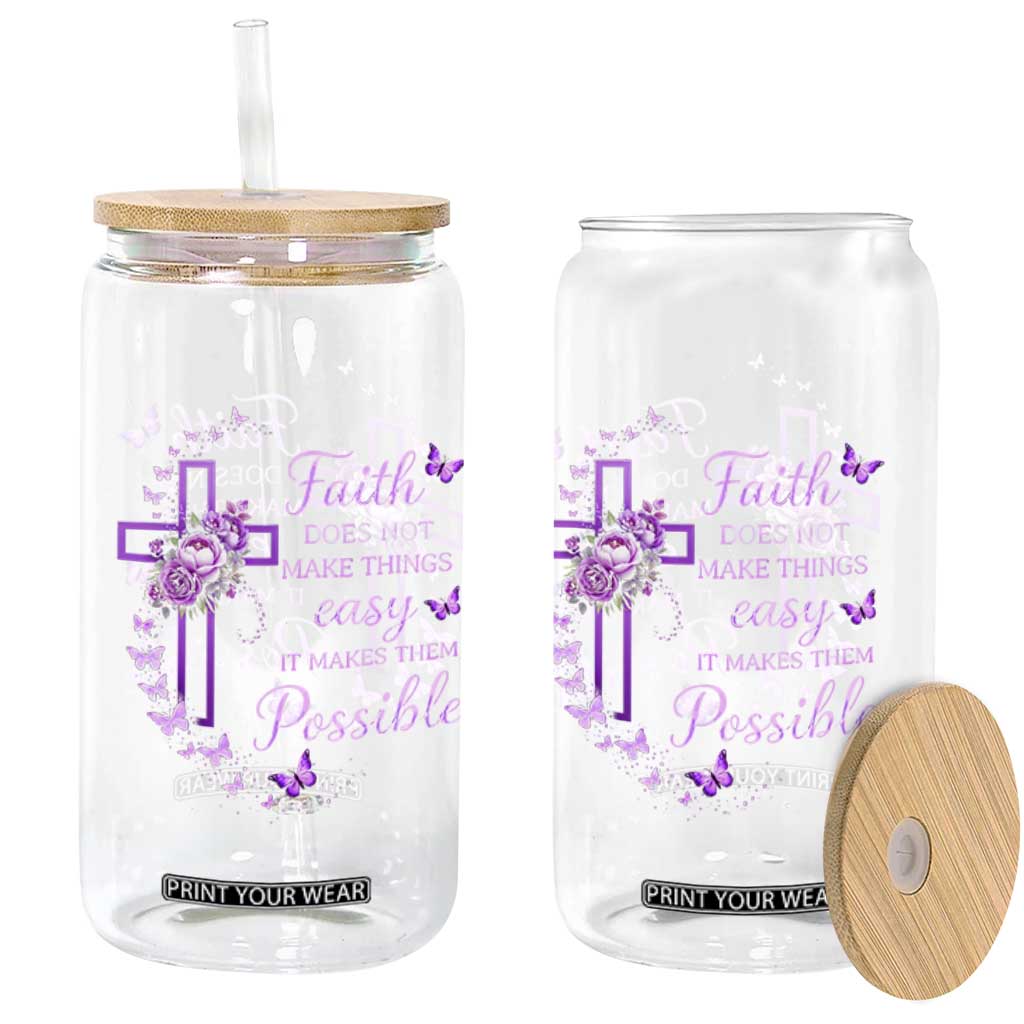 Christian Jesus Glass Can Vintage Bible Verse Printed Faith Blessed Inspirational Girl TS10 Print Your Wear
