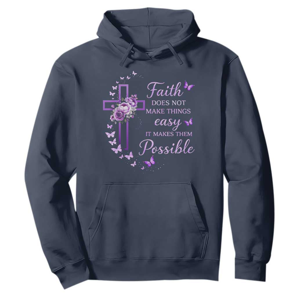 Christian Jesus Hoodie Vintage Bible Verse Printed Faith Blessed Inspirational Girl TS10 Navy Print Your Wear