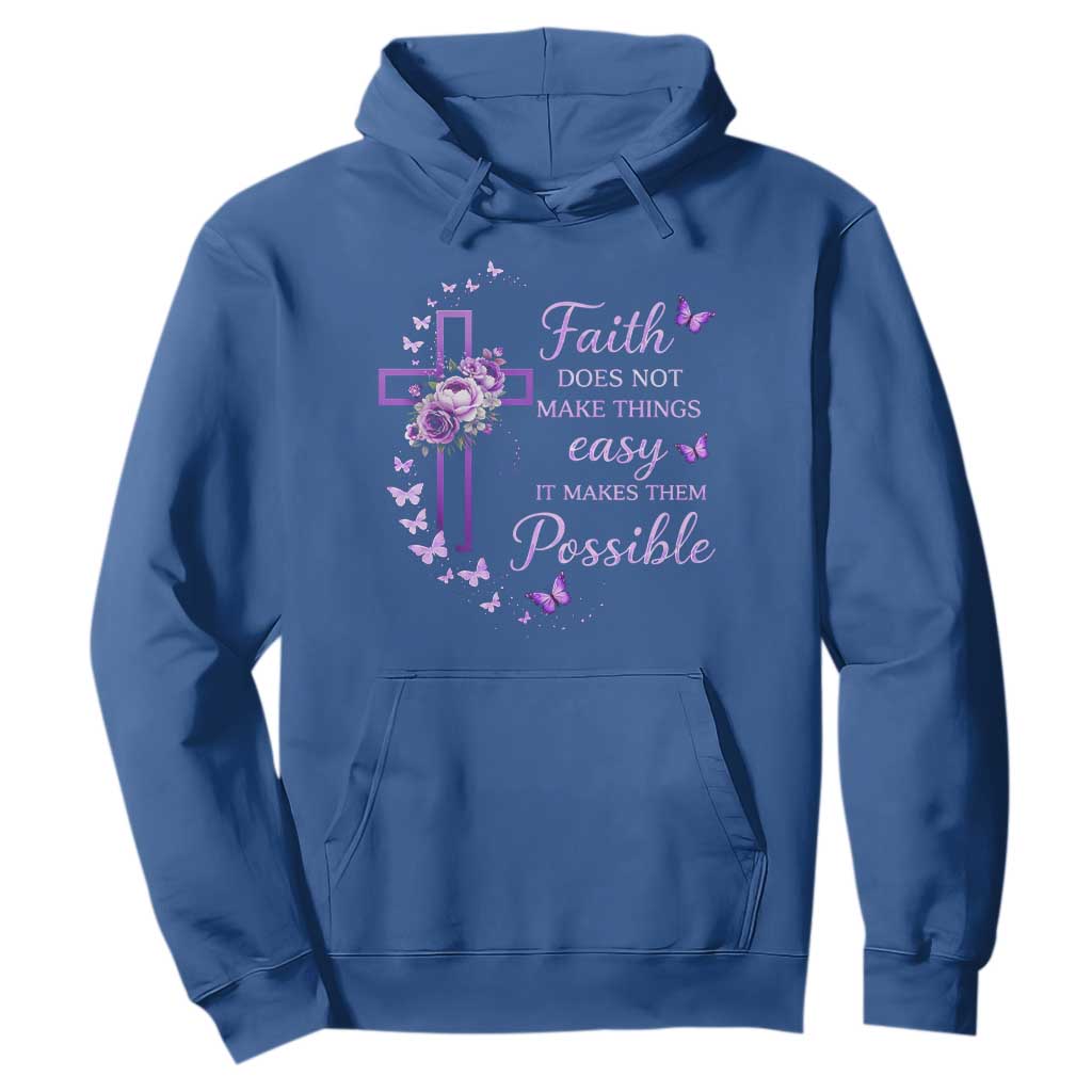 Christian Jesus Hoodie Vintage Bible Verse Printed Faith Blessed Inspirational Girl TS10 Royal Blue Print Your Wear
