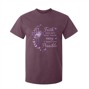 Christian Jesus T Shirt For Kid Vintage Bible Verse Printed Faith Blessed Inspirational Girl TS10 Maroon Print Your Wear