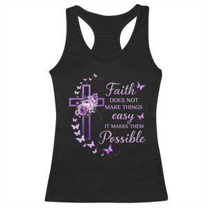 Christian Jesus Racerback Tank Top Vintage Bible Verse Printed Faith Blessed Inspirational Girl TS10 Black Print Your Wear