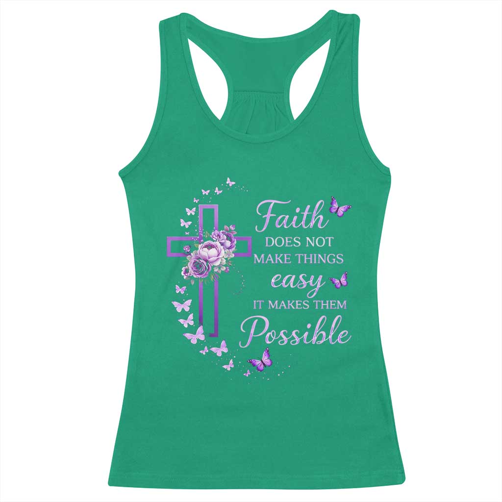Christian Jesus Racerback Tank Top Vintage Bible Verse Printed Faith Blessed Inspirational Girl TS10 Irish Green Print Your Wear