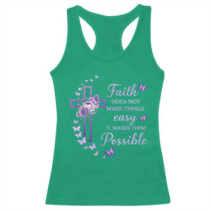 Christian Jesus Racerback Tank Top Vintage Bible Verse Printed Faith Blessed Inspirational Girl TS10 Irish Green Print Your Wear