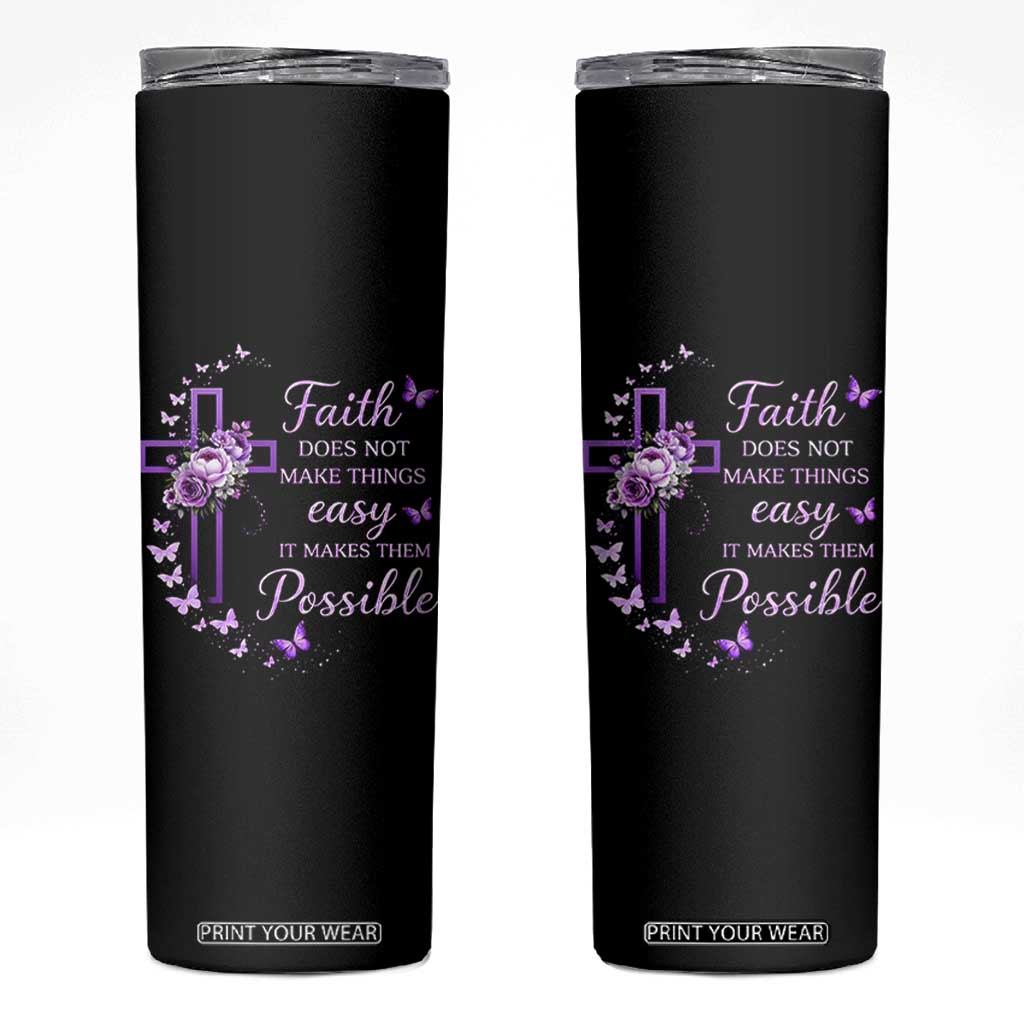Christian Jesus Skinny Tumbler Vintage Bible Verse Printed Faith Blessed Inspirational Girl TS10 Black Print Your Wear