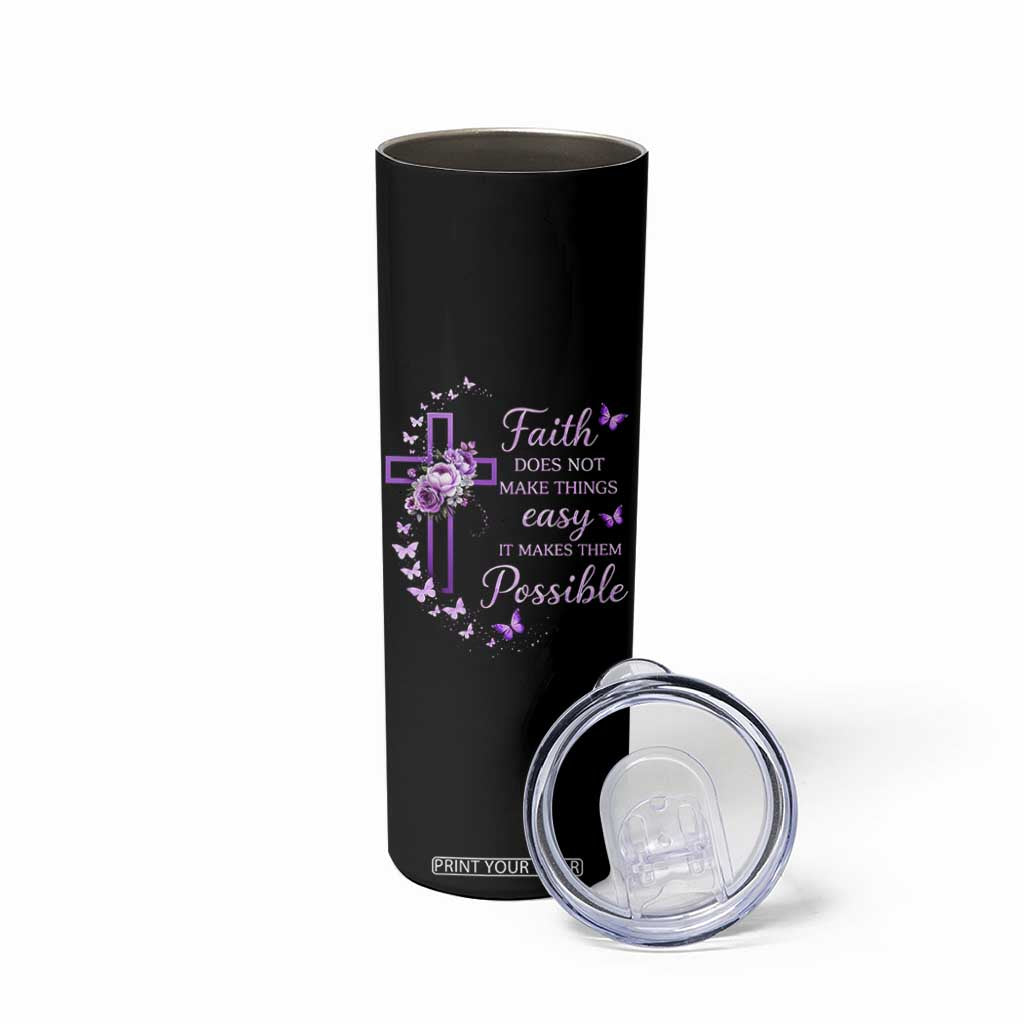 Christian Jesus Skinny Tumbler Vintage Bible Verse Printed Faith Blessed Inspirational Girl TS10 Print Your Wear