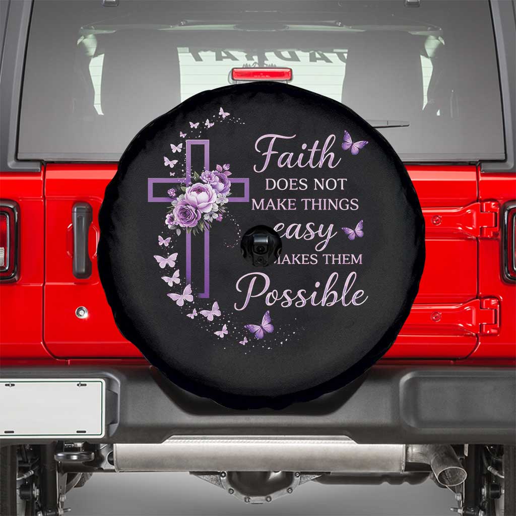 Christian Jesus Spare Tire Cover Vintage Bible Verse Printed Faith Blessed Inspirational Girl TS10 Black Print Your Wear