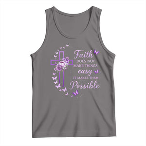 Christian Jesus Tank Top Vintage Bible Verse Printed Faith Blessed Inspirational Girl TS10 Deep Heather Print Your Wear